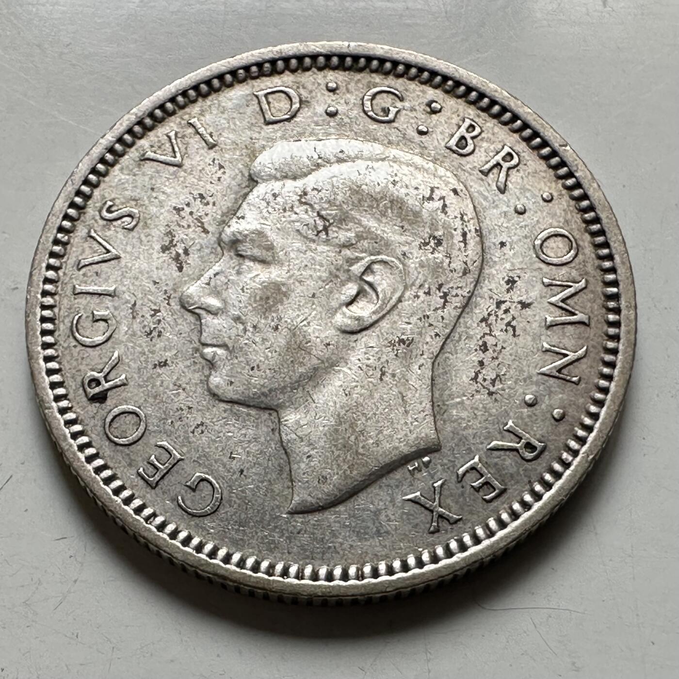 🌹外币初藏🌹🐯2026年第38场   每周二四六晚8️⃣点 世界钱币 英国 1940年 乔治六世 六便士银币 19.3mm 2.83g 50%银