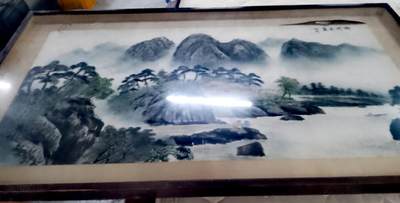 徐悲鸿、齐白石弟子、近现代重要文人山水画家何景五《湖村长夏山水图》 - 徐悲鸿、齐白石弟子、近现代重要文人山水画家何景五《湖村长夏山水图》