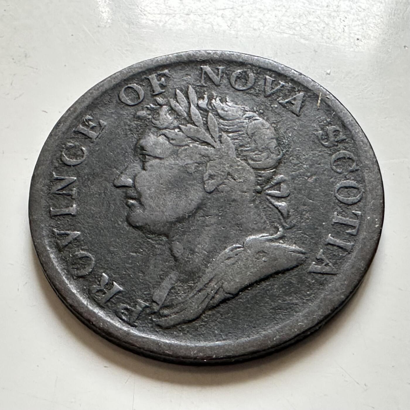 🌹外币初藏🌹🐯2026年第38场   每周二四六晚8️⃣点 世界钱币 加拿大新斯科舍1832年 乔治四世 半便士蓟花代币