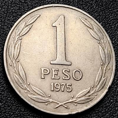 泉币菌-第220场-拍品多 请提前出价 - 智利1比索镍币 1978年 24mm 老版