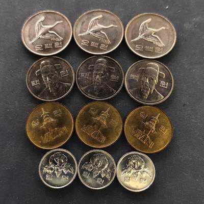 【全场包邮】纯粹捡漏拍518场 - 韩国1990-1993年4枚套币3套12枚一组