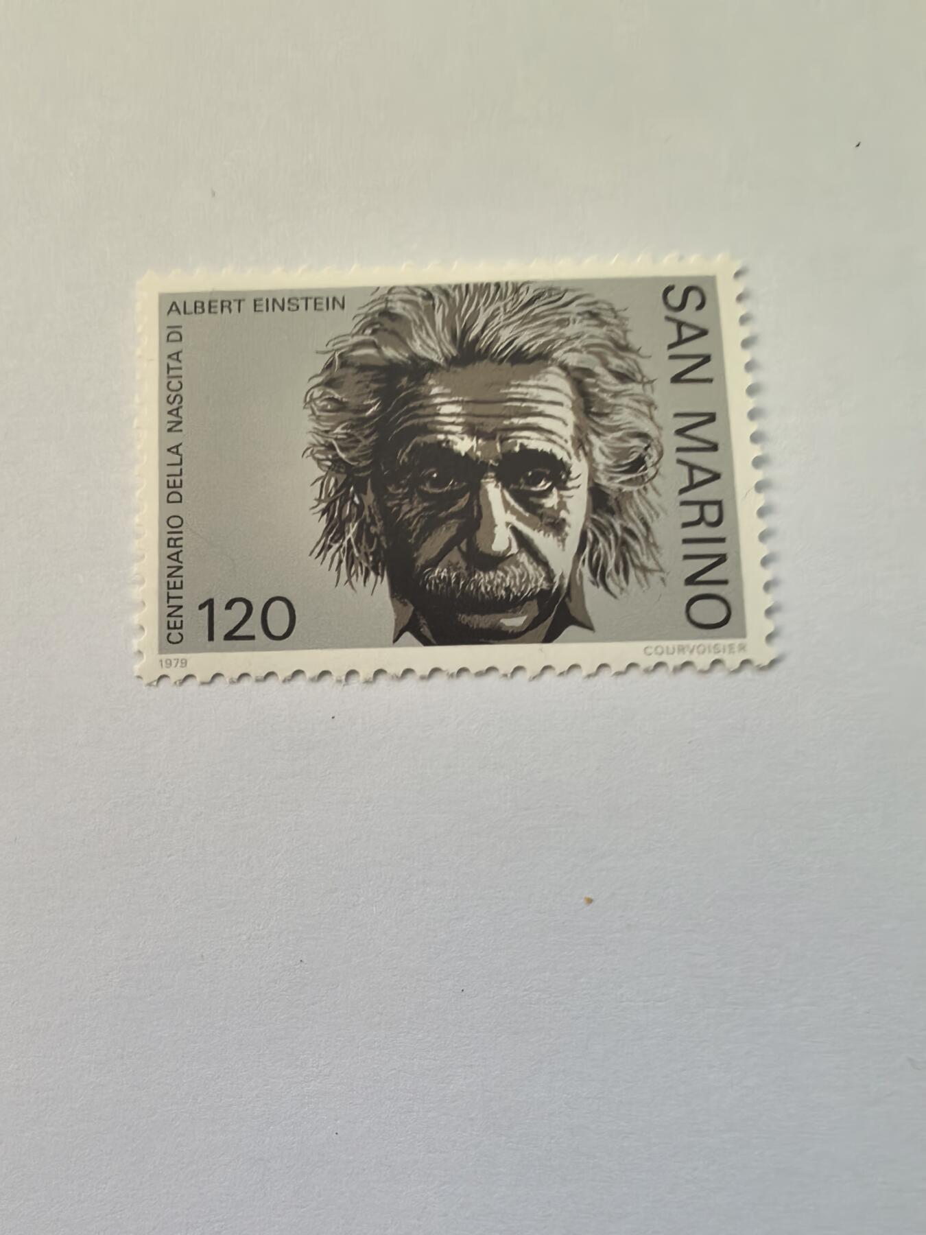 杂票 圣马力诺邮票 爱因斯坦1全新