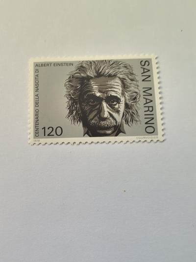 杂票 - 圣马力诺邮票 爱因斯坦1全新
