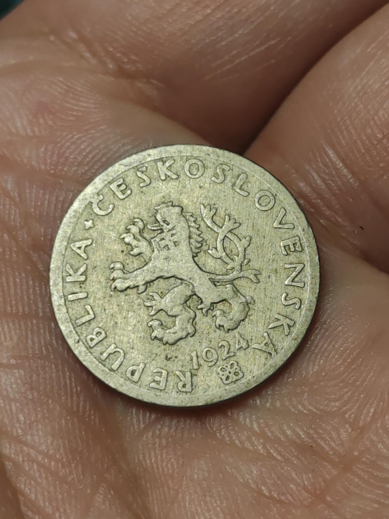 2026年第四十一场(总第二百一十场）外国好品散币场(免佣金) 捷克斯洛伐克1924年20赫勒(二战前第一套流通硬币)