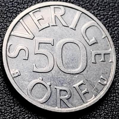 泉币菌-第220场-拍品多 请提前出价 - 早期 50欧尔镍币 瑞典 皇冠