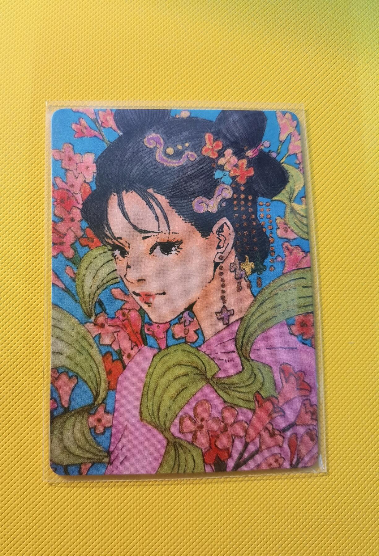 蜂潮卡牌  拍卖001期  小花瓣专场（4月10日  21点  截拍） 小花瓣艺术文创  药香2  手绘复刻卡  芫花  限编：016/022