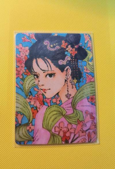 蜂潮卡牌  拍卖001期  小花瓣专场（4月10日  21点  截拍） - 小花瓣艺术文创  药香2  手绘复刻卡  芫花  限编：016/022
