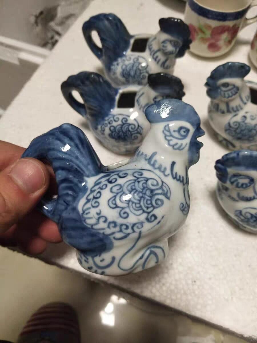 文革时期公鸡水滴5只