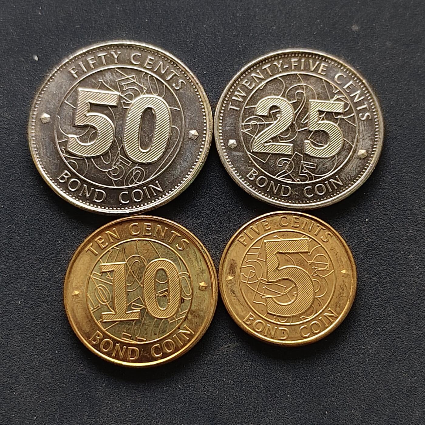 【全场包邮】纯粹捡漏拍518场 津巴布韦2014年筹码版4枚一组