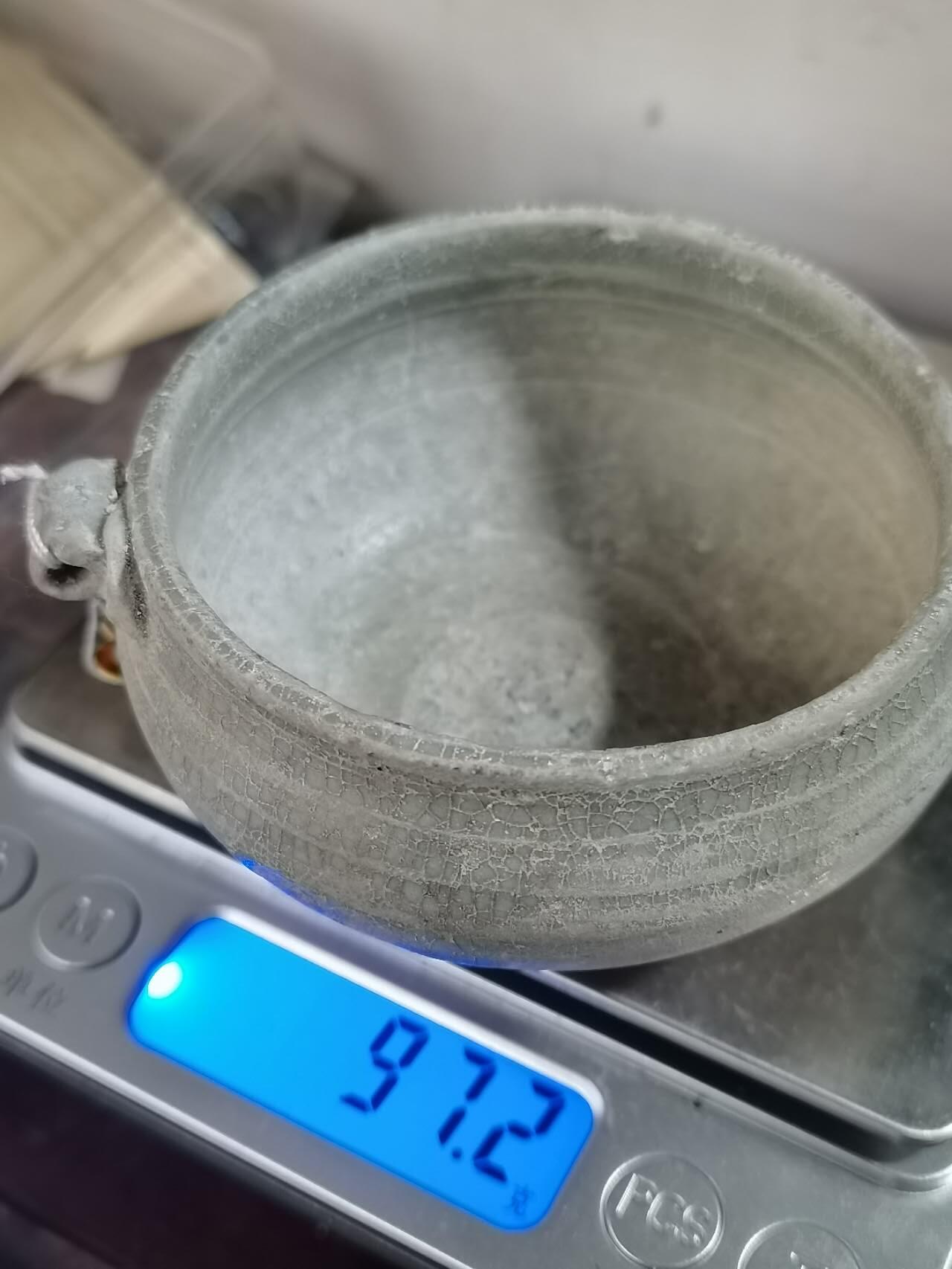 出水瓷器，宋元时期双耳小香炉药炉 可作"隔火熏香"器