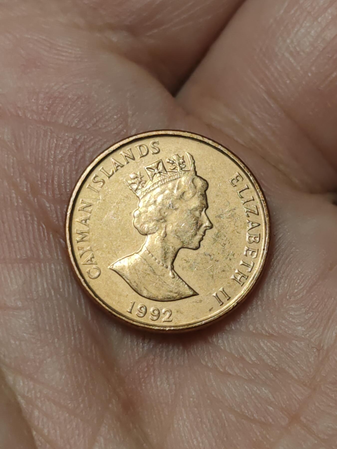 2026年第四十一场(总第二百一十场）外国好品散币场(免佣金) 开曼群岛🇰🇾1992年1分(伊丽莎白二世中年高冠)