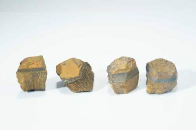 上海都达杂项专场103【全场包邮】  天然虎眼石原料 4件62-333