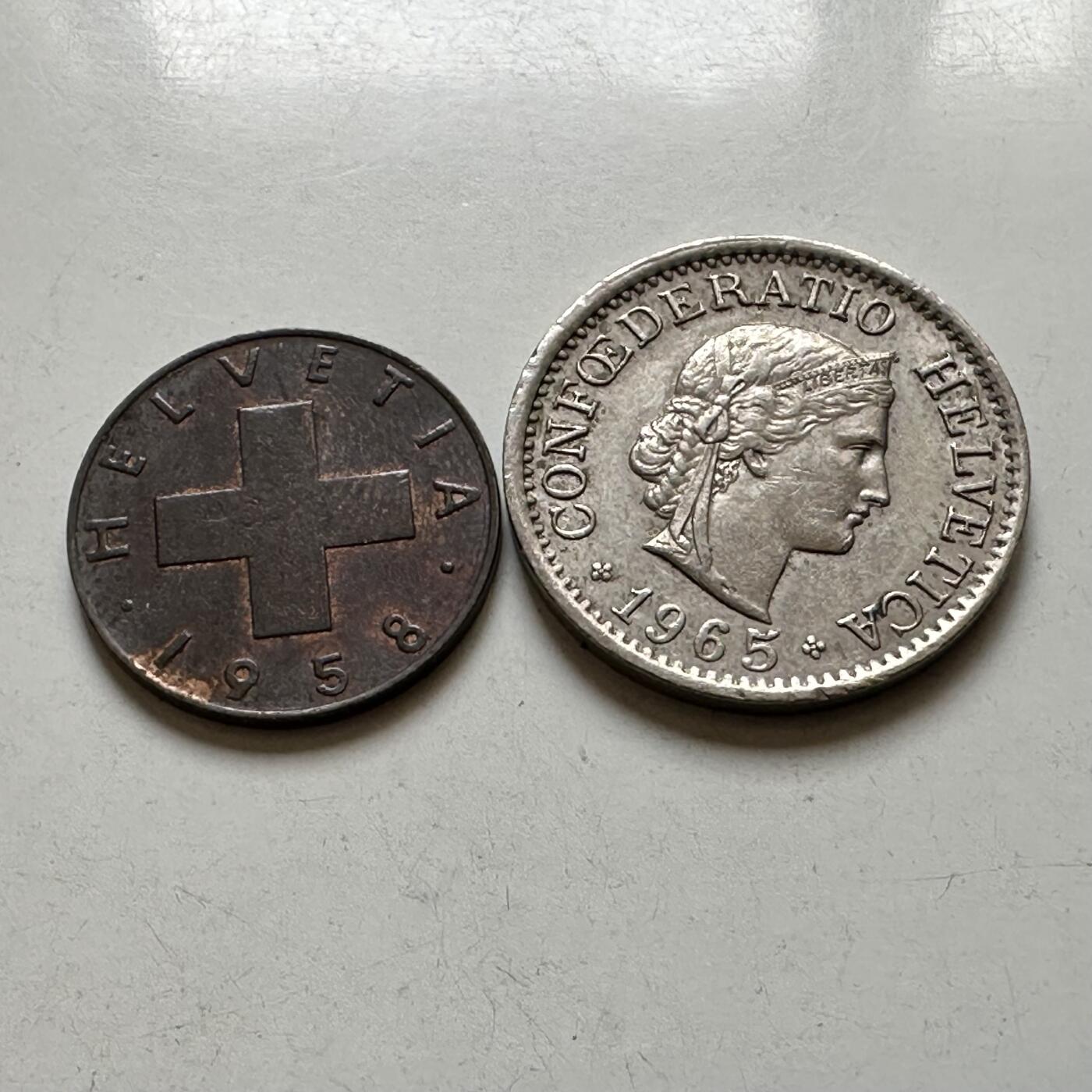 🌹外币初藏🌹🐯2026年第38场   每周二四六晚8️⃣点 世界钱币 瑞士两枚