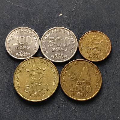 【全场包邮】纯粹捡漏拍518场 - 越南2003年第二版5枚套币