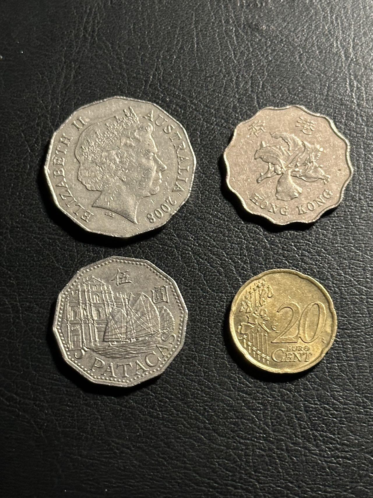 丙午马年四月第二场 。本期更新各类稀有品种 4枚异体硬币。香港澳门都是回归前的好年份，欧元是02年初代版本。（不设起拍，放漏）