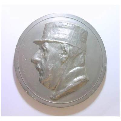 【艺术】法国艺术大章 总统戴高乐将军高浮雕精制超巨型大铜章 120MM 495克 - 【艺术】法国艺术大章 总统戴高乐将军高浮雕精制超巨型大铜章 120MM 495克