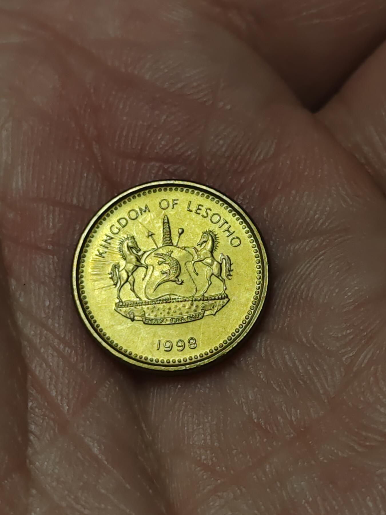 2026年第四十一场(总第二百一十场）外国好品散币场(免佣金) 莱索托🇱🇸1998年5分(第三套首发年)