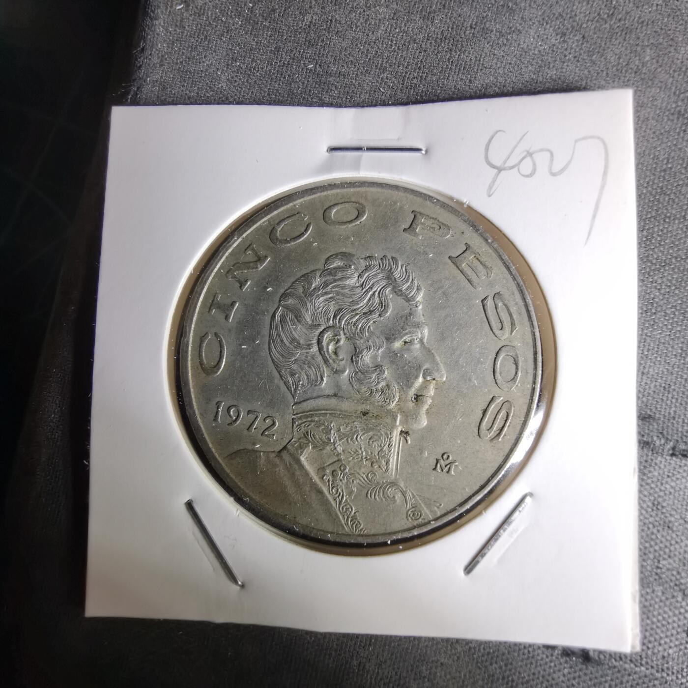 沼泽如烟--第1045场 墨西哥1972年5比索