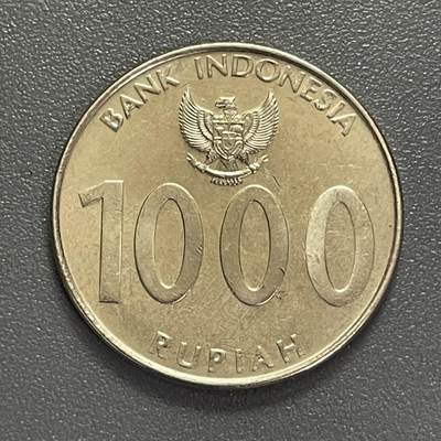 回流0405 - 印度尼西亚2010年1000卢比 安格隆竹琴 国徽