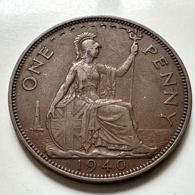 🌹外币初藏🌹🐯2026年第38场   每周二四六晚8️⃣点 世界钱币 - 英国 1940年 乔治六世 一便士