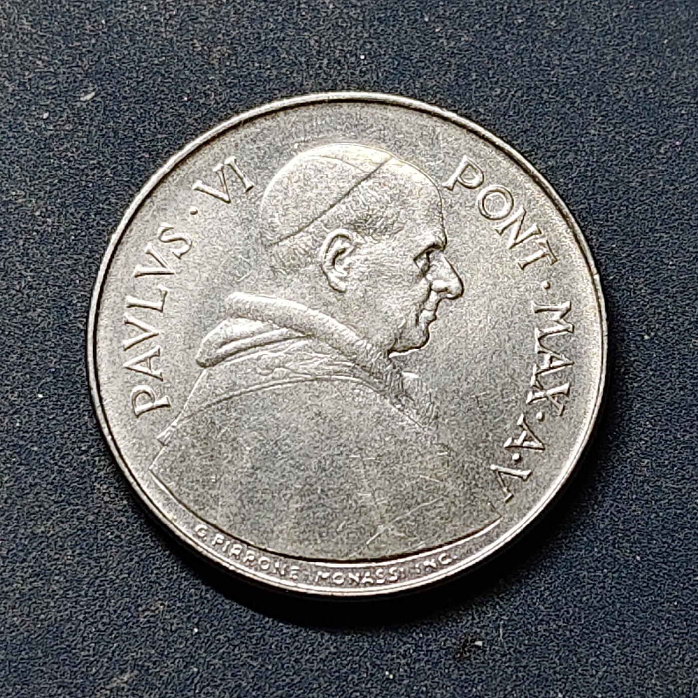 【全场包邮】纯粹捡漏拍518场 梵蒂冈1967年保罗六世50里拉