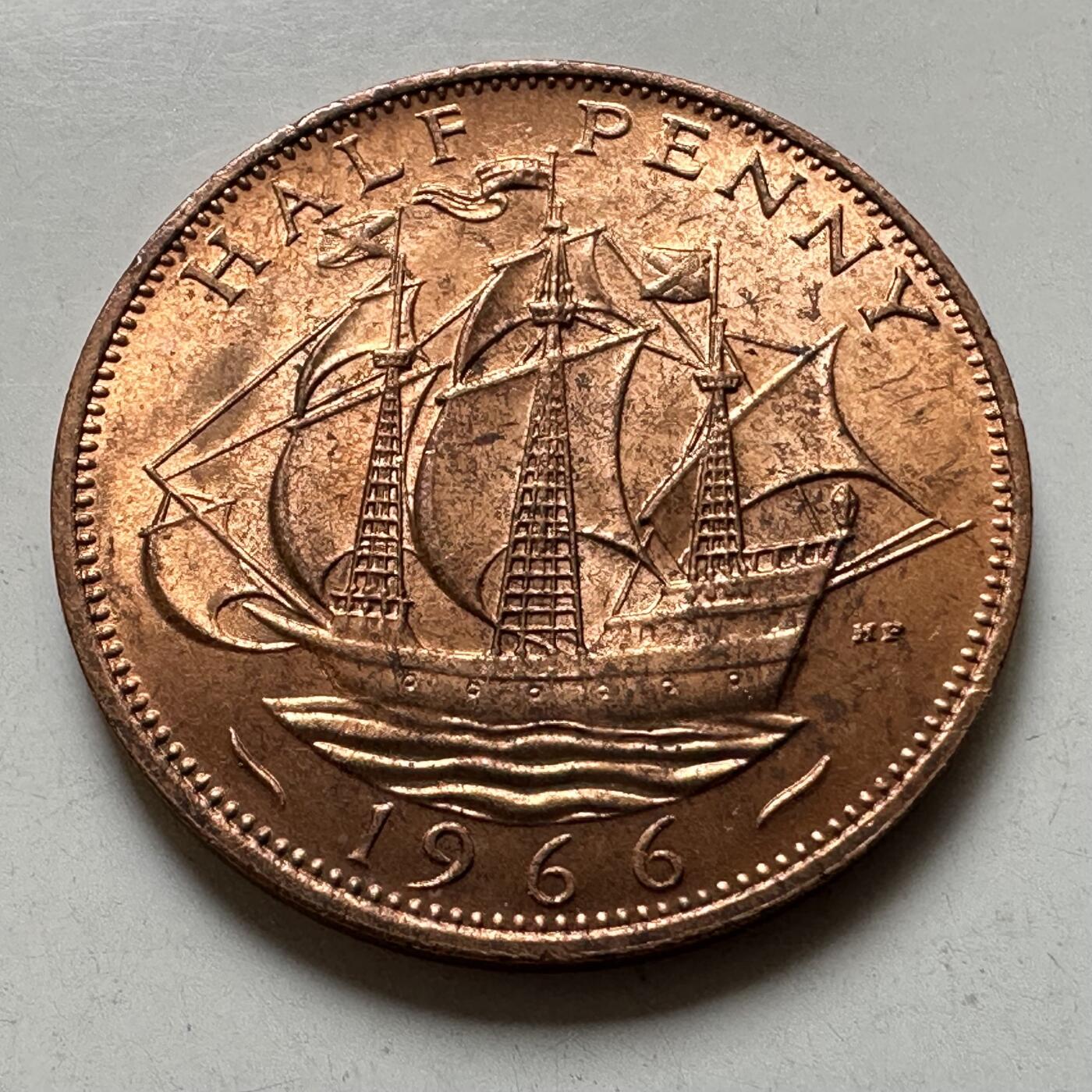 🌹外币初藏🌹🐯2026年第38场   每周二四六晚8️⃣点 世界钱币 英国1966年半便士 