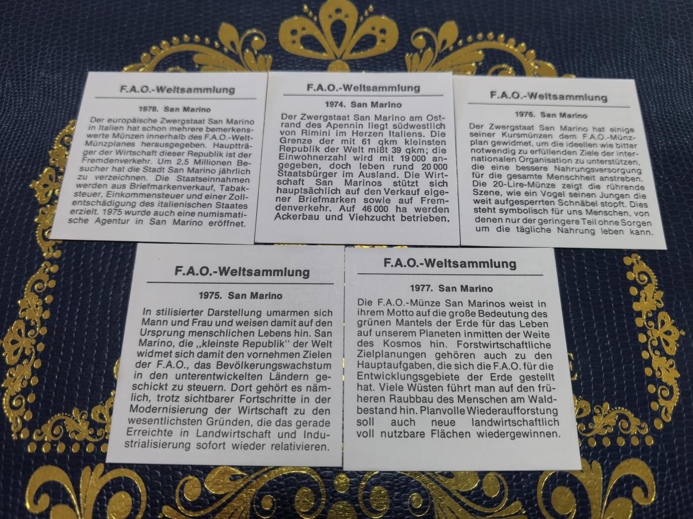 长老汇马年精选第十六场拍卖 197x圣马力诺FAO5枚多金属币
