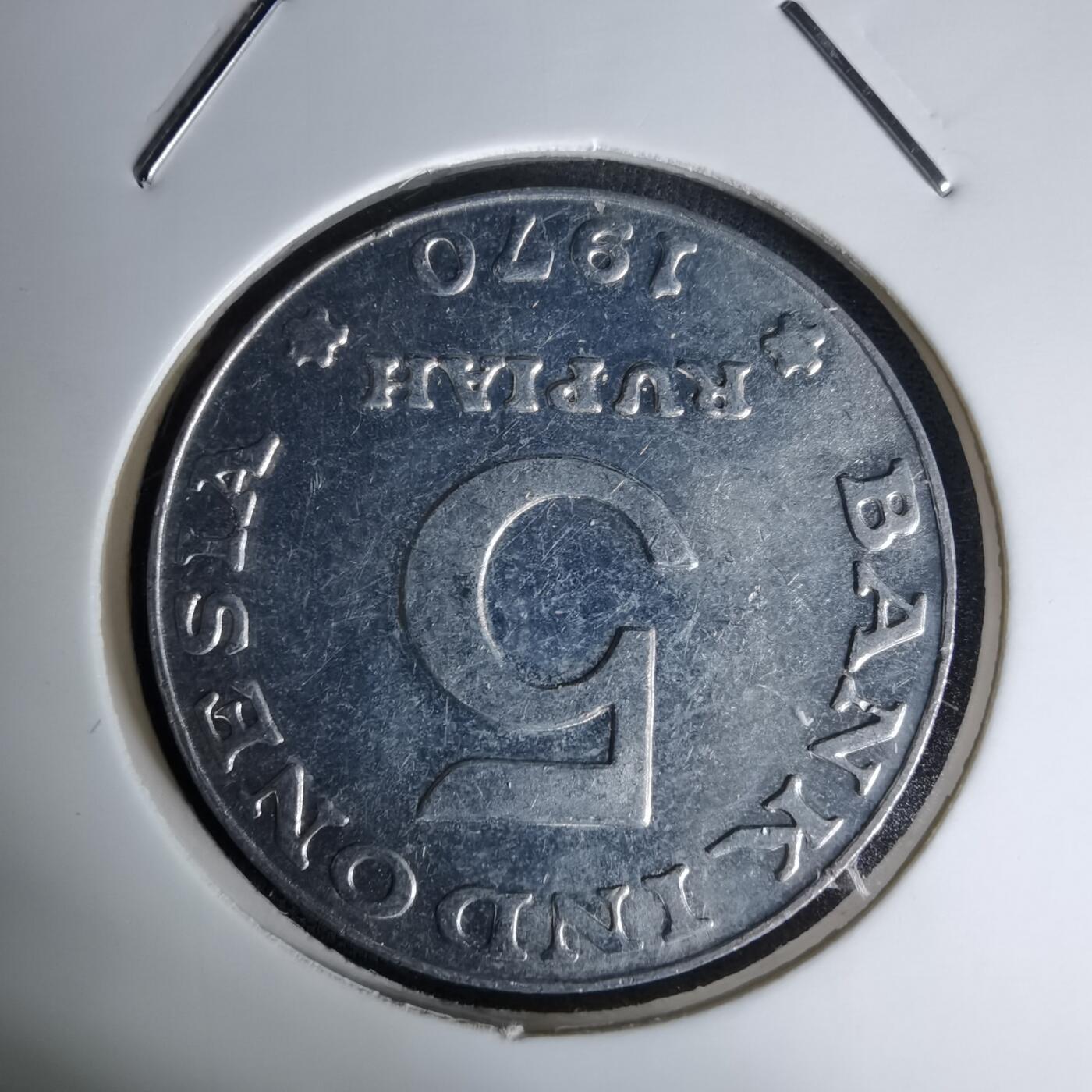 沼泽如烟--第1045场 印度尼西亚1970年5卢比