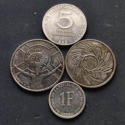 【全场包邮】纯粹捡漏拍518场 - 布隆迪各年份4枚套币