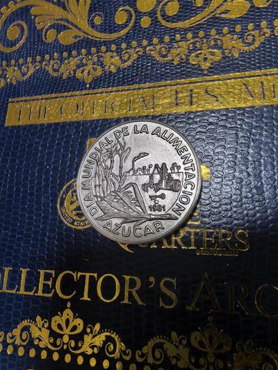 长老汇马年精选第十六场拍卖 - 1981古巴FAO世界食物日蔗糖生产1比索铜镍币，1万枚