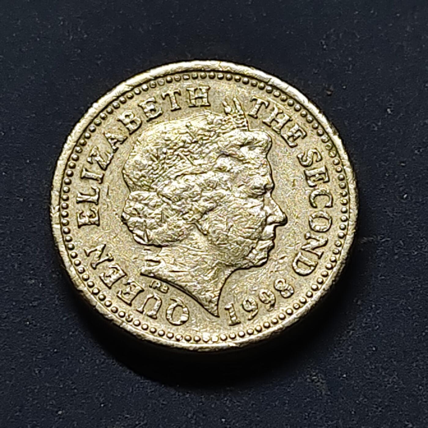 【全场包邮】纯粹捡漏拍518场 泽西1998年1镑帆船系列决断号纪念币