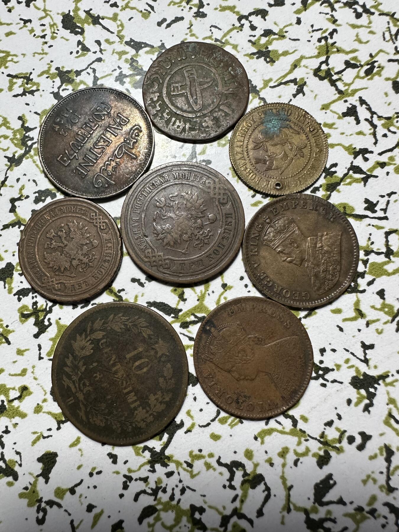 中外钱币 散外币8枚，品种自辨