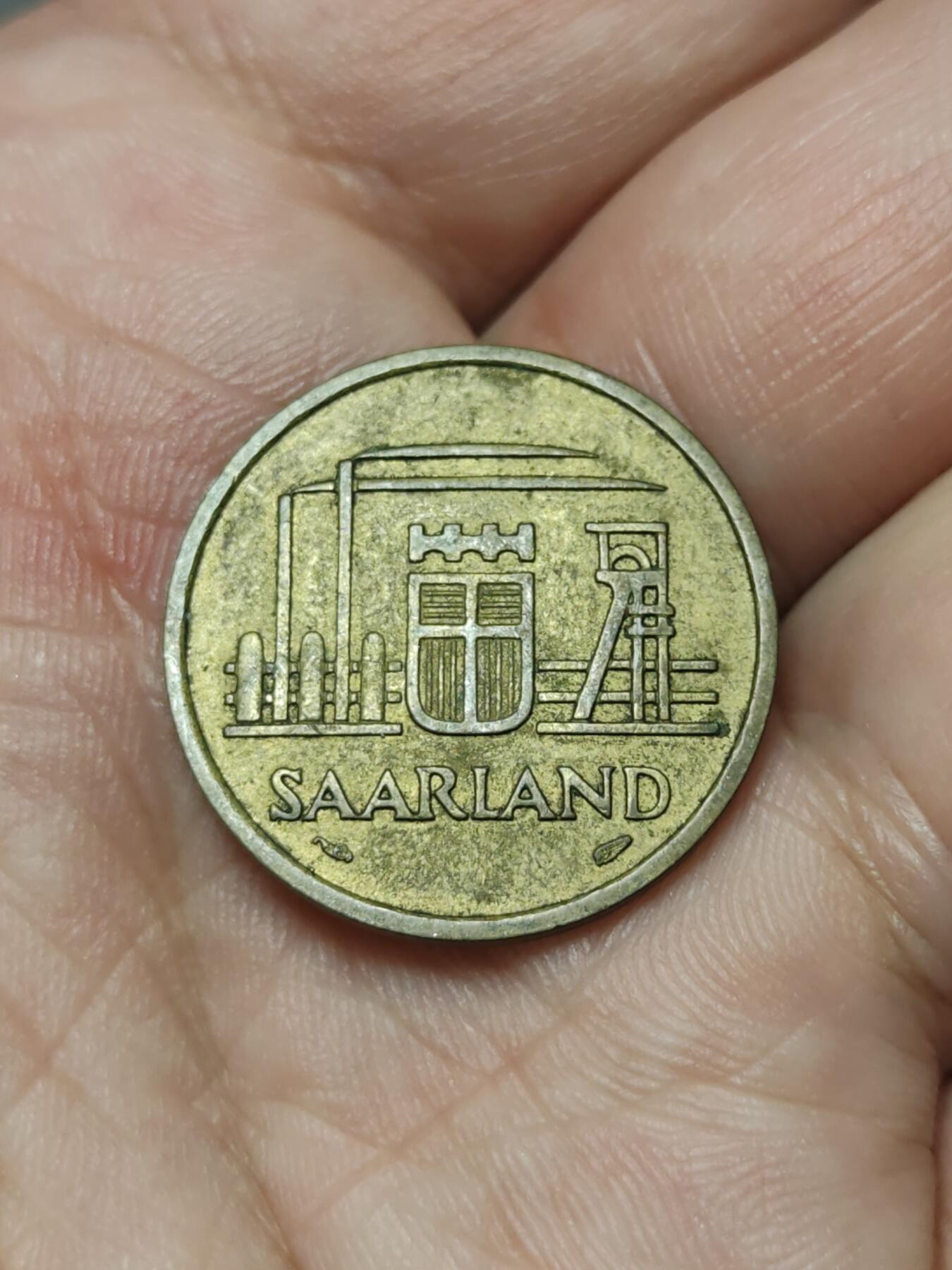 2026年第四十一场(总第二百一十场）外国好品散币场(免佣金) 法占德国萨尔州1954单年份20法郎