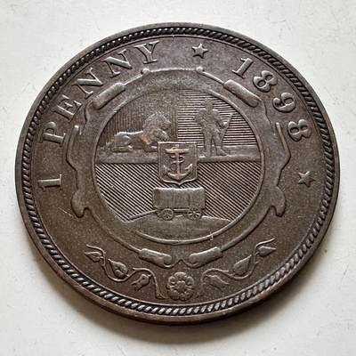 🌹外币初藏🌹🐯2026年第38场   每周二四六晚8️⃣点 世界钱币 - 南非德兰士瓦1898年一便士