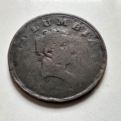 🌹外币初藏🌹🐯2026年第38场   每周二四六晚8️⃣点 世界钱币 - 美国 1830-1840年代 Hard Times Token 哥伦比亚自由女神坐像 铜币 代用币 20.6毫米