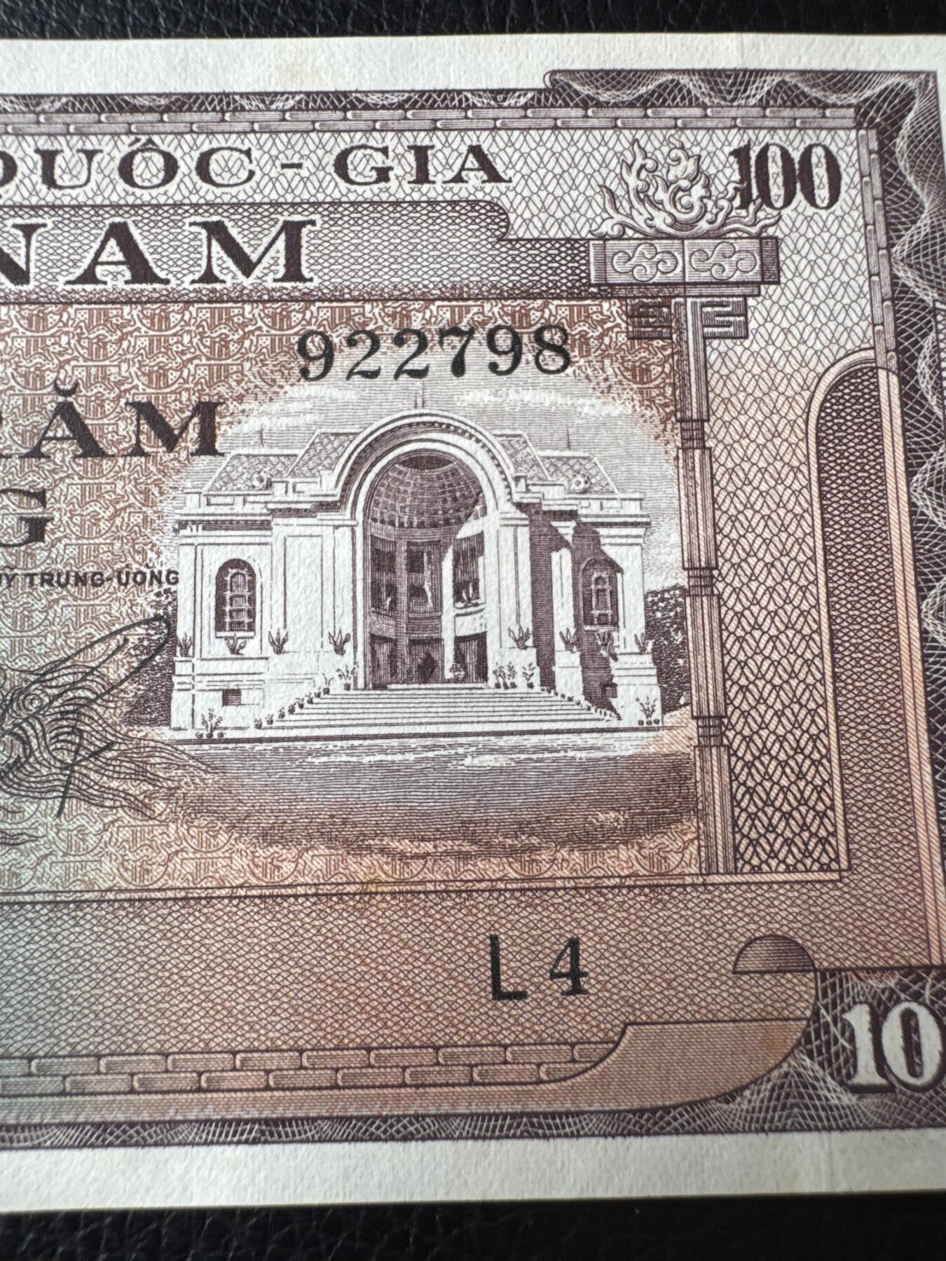 桂P钱币文化工作室拍卖第四十九期 南越共和国1966年100盾，全新UNC