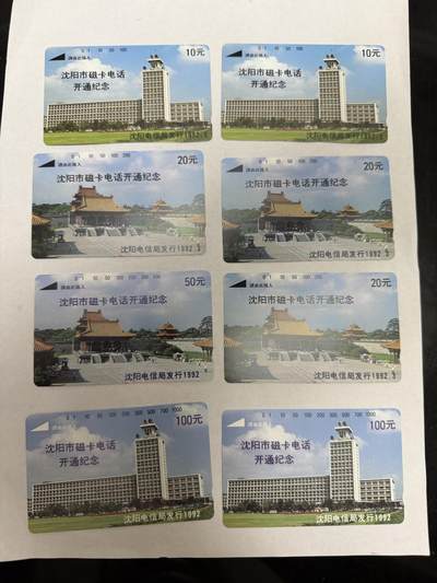 辽宁卡藏拍卖第1期 - 沈阳市磁卡开通纪念两套