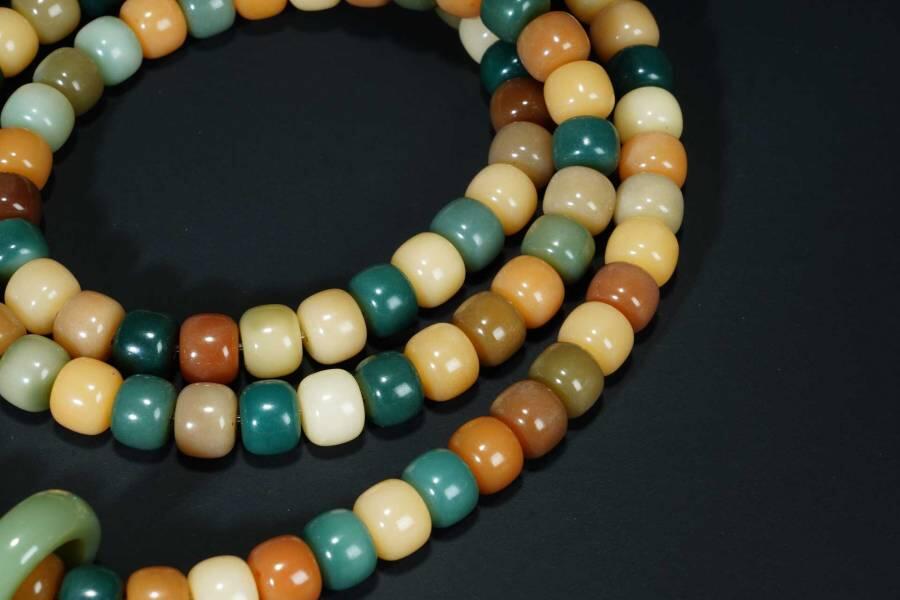 上海都达杂项专场六十六【全场包邮】 多彩菩提桶珠多圈手串63-97