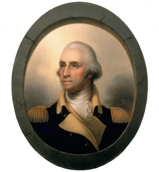 纯手工 美国2001年佛蒙特州 华盛顿琅彩镀金高浮雕精制币章吊坠 25MM