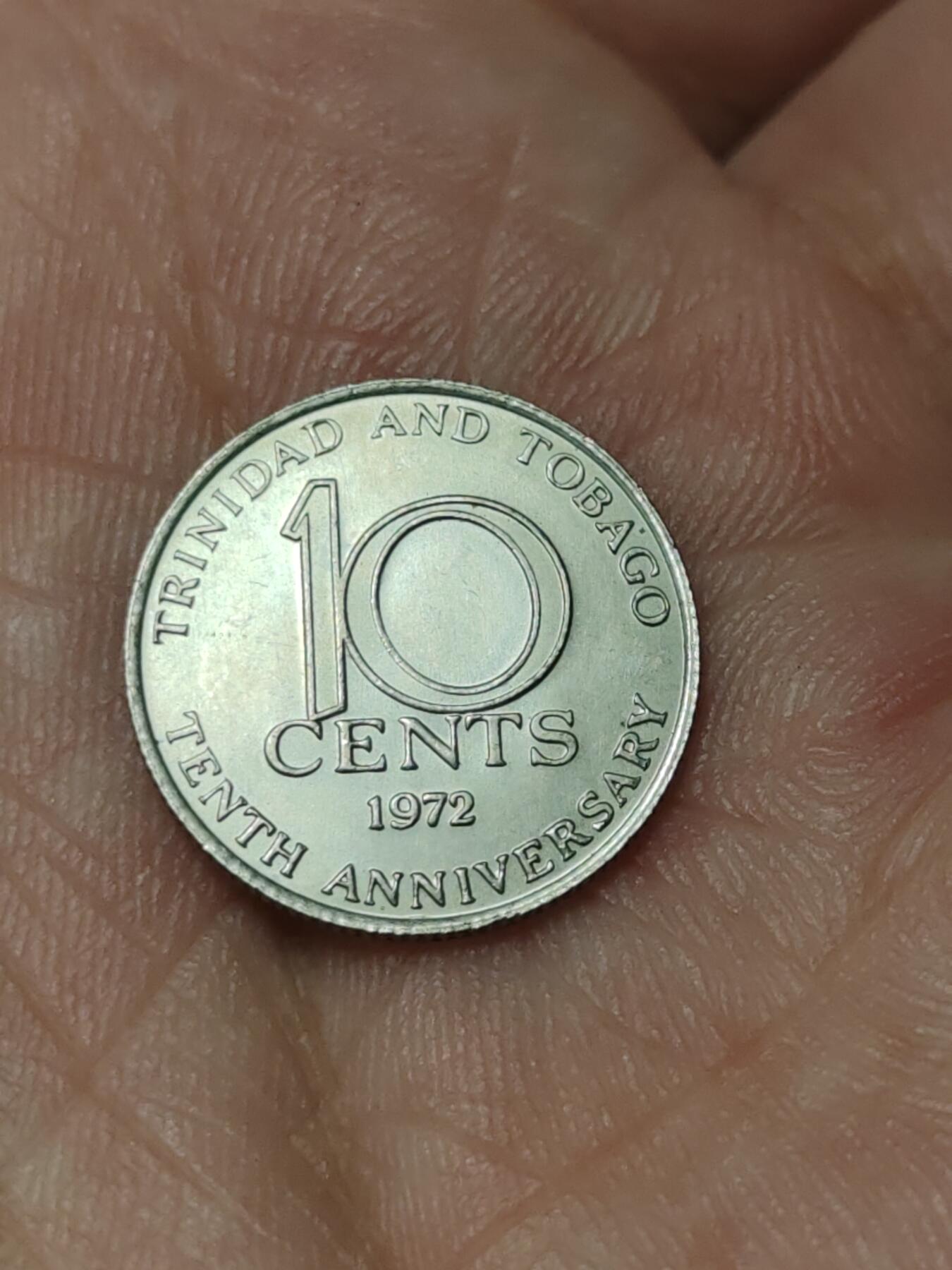 2026年第四十一场(总第二百一十场）外国好品散币场(免佣金) 少见好品–英属特立尼达和多巴哥1972单年份10分(第二版，发行量41000枚)