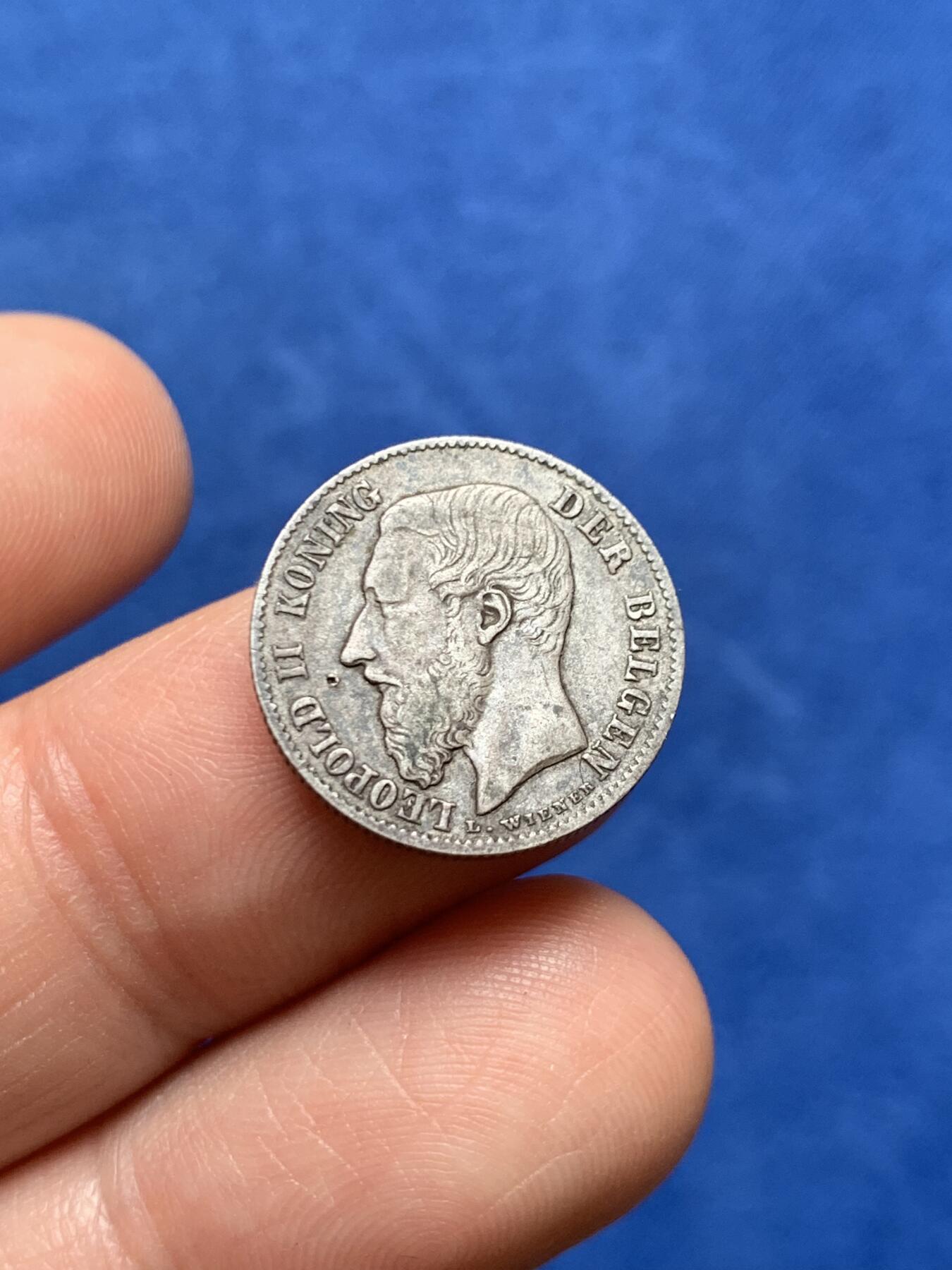 《竞宝斋》第477场 周日，周一 2场连拍 （全场包邮）欢迎送拍 三枚一组 少见面值 欧陆1/2小银币：西班牙1904年阿方索十三世50分、比利时1886年利奥波德二世50分、法国1873年50生丁，总重7.37克，流通好品