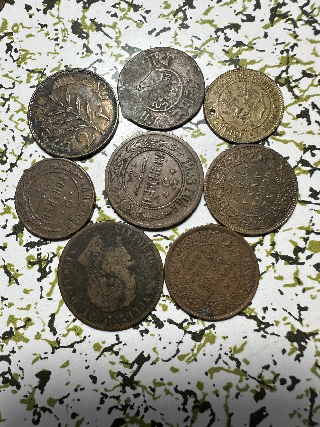 中外钱币 散外币8枚，品种自辨