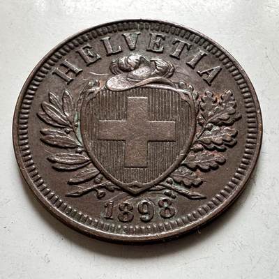 🌹外币初藏🌹🐯2026年第38场   每周二四六晚8️⃣点 世界钱币 - 瑞士1898年2分