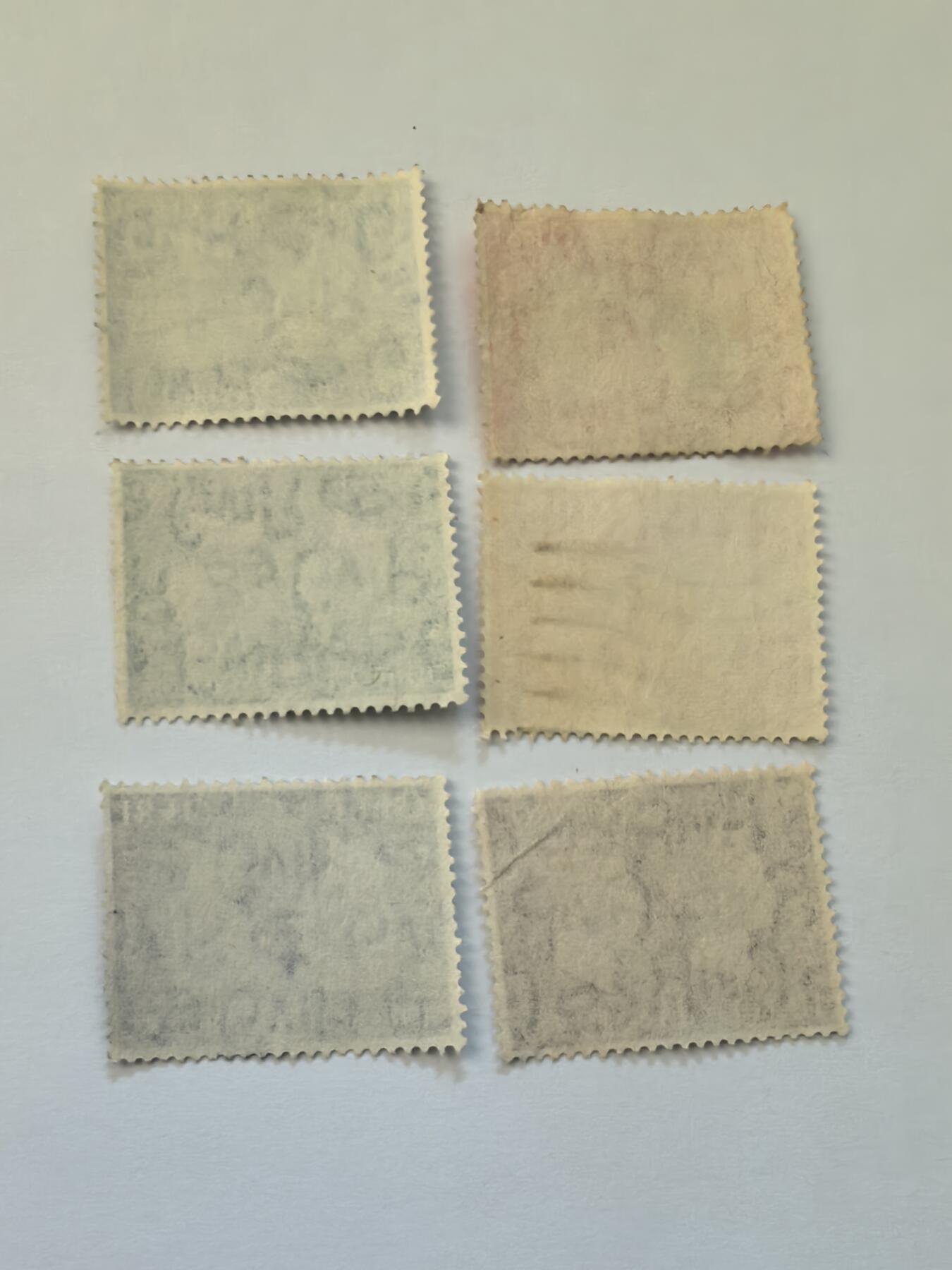 杂票 英国邮票1940年黑便士邮票百年6全旧