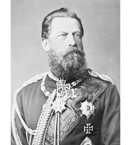 德国普鲁士1888年 腓特烈三世高浮雕精制大铜章 40MM