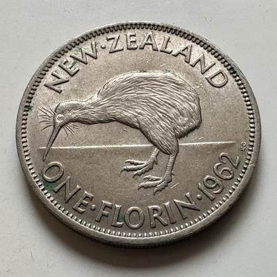 🌹外币初藏🌹🐯2026年第38场   每周二四六晚8️⃣点 世界钱币 - 新西兰1962年一弗洛林