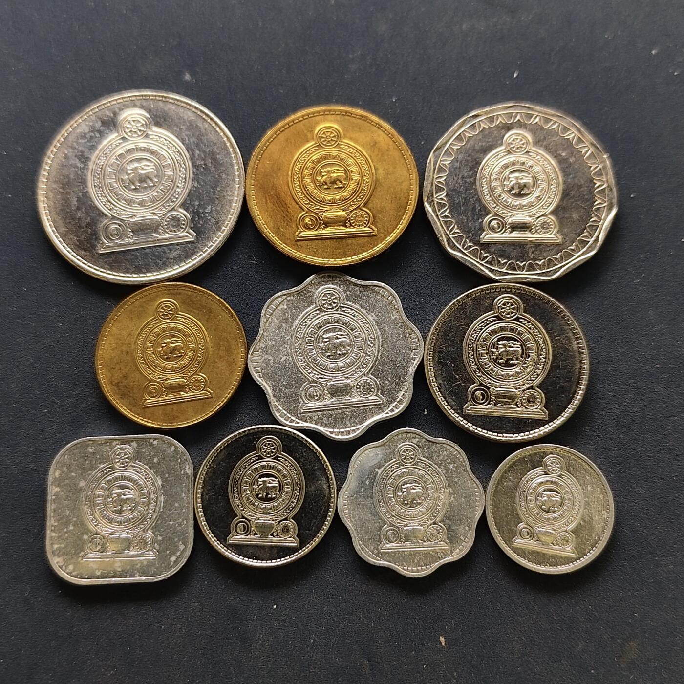 【全场包邮】纯粹捡漏拍518场 斯里兰卡各年份10枚套币