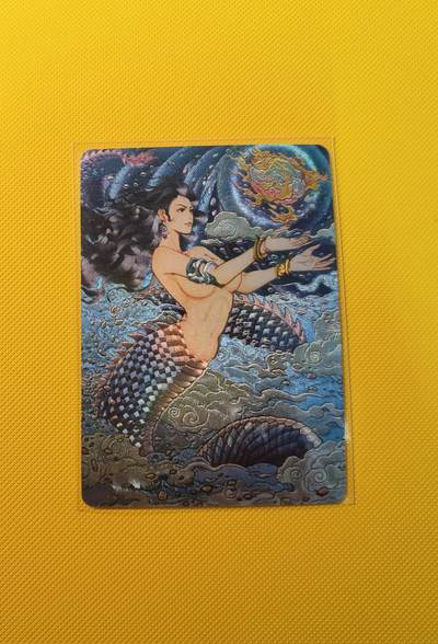 蜂潮卡牌  拍卖001期  小花瓣专场（4月10日  21点  截拍） - 小花瓣艺术文创  女娲补天  粗闪卡  限编：341/399