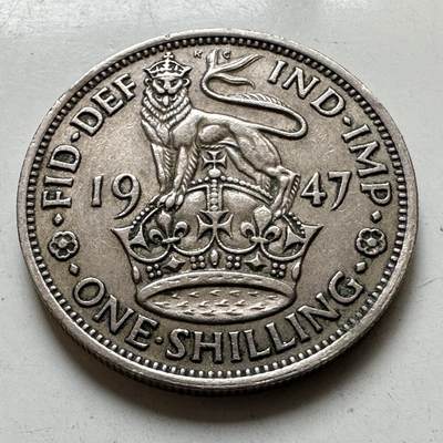 🌹外币初藏🌹🐯2026年第38场   每周二四六晚8️⃣点 世界钱币 - 英国 1947年 乔治六世 一先令