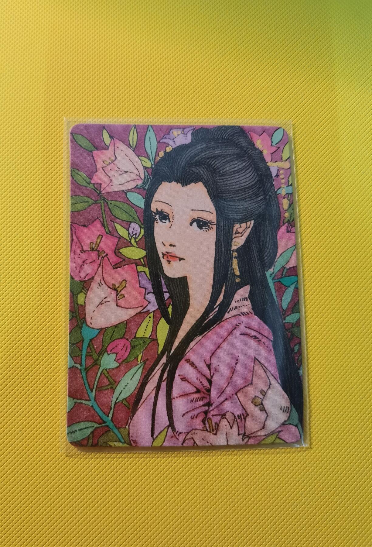 蜂潮卡牌  拍卖001期  小花瓣专场（4月10日  21点  截拍） 小花瓣艺术文创  药香2  手绘复刻卡  桔梗  限编：014/022